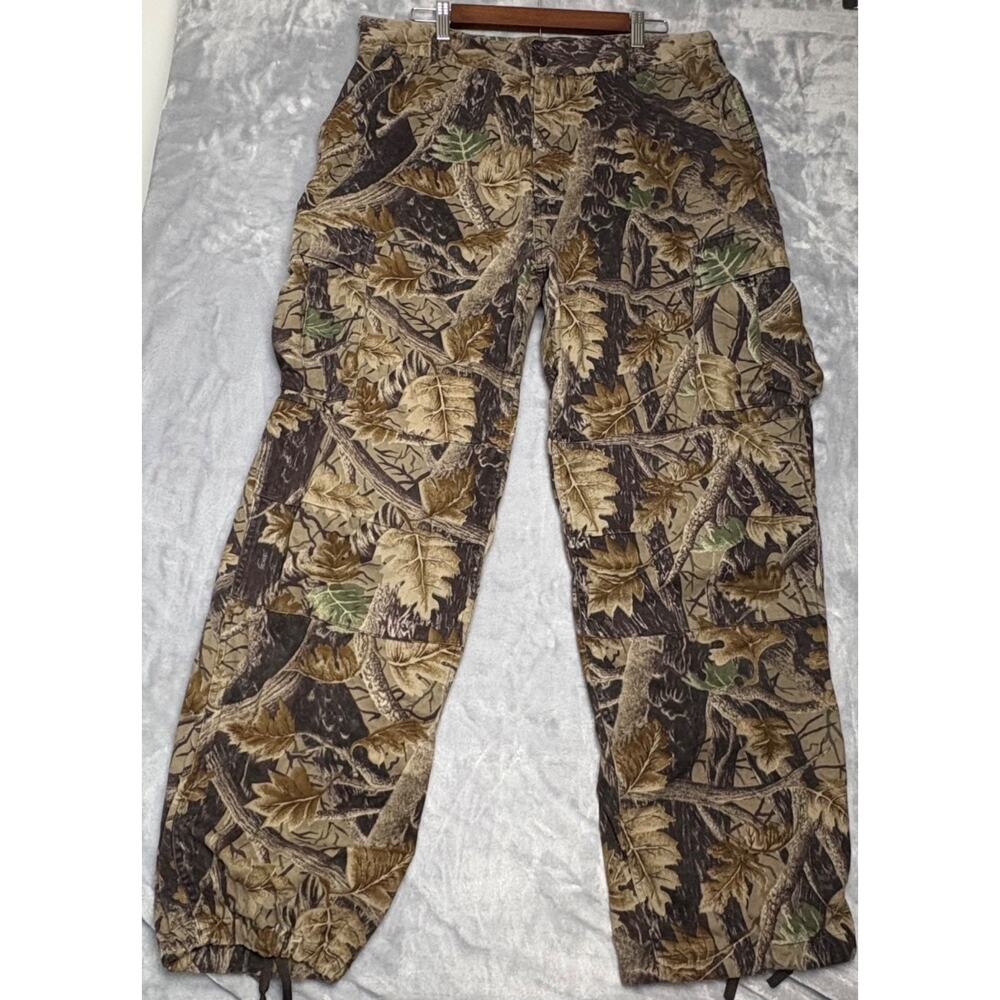 Master Sportsman Pants Size L 36x30‎ Camo Cargo Adjustable Ripstop Hunting Deer